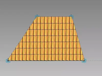 Roof Adaptive 2 to 8 Point Revit Family 3D model
