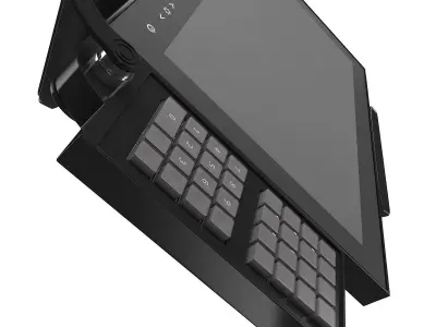 Supermarket Cash Register 3D model