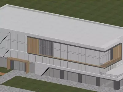 Modern Office Building 3D model