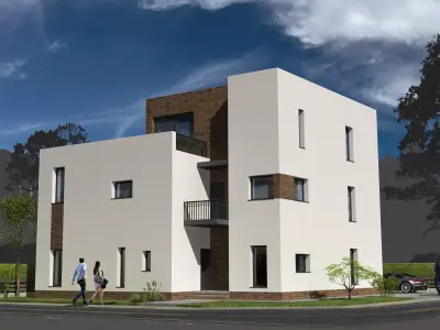 Family house plus office  furniture included 3D model