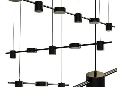 Ceiling Pendant Light Low-poly 3D model