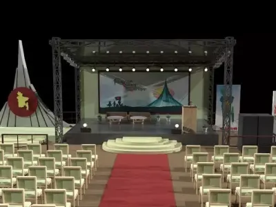 Outdoor Stage Model  3D model