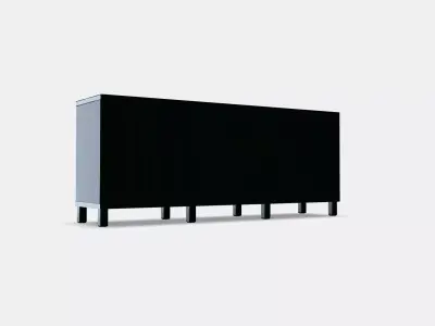 BESTA Storage combination with doors 47 Low-poly 3D model