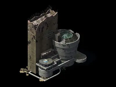 Different dimension - architecture - ruins 07 3D model