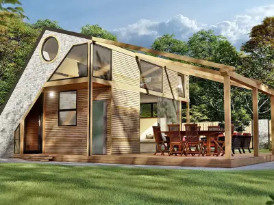 Vacation house  cottage Nataly 3d model 3D model