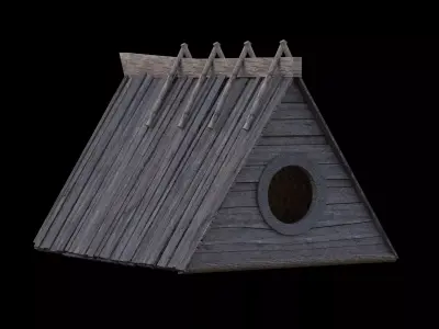 Viking hut Free 3D model