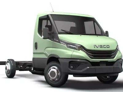 Iveco Daily Single Cab L2 Chassis 2026 3D model
