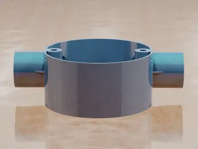 Tangent Through Conduit Box -20mm 3D print model