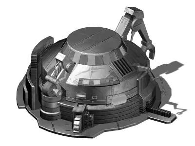 Future World - Mechanical Objects 02 3D model