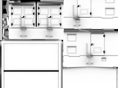 Transformer booth  Low-poly 3D model