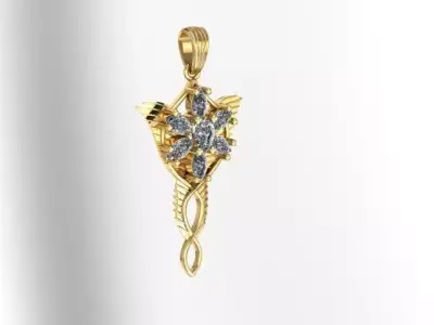Ready to print jewelry pendant 3D print model