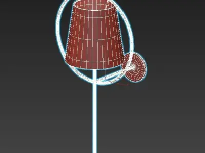 SOLEIL wall sconce with shade 3D model