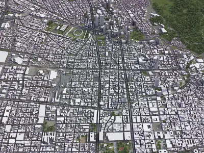Bogota - City 3D Model Low-poly 3D model