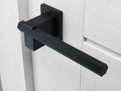 Door handles collection set 3 3D model