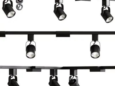 Led Meshback Track Lighting Kit 3D model