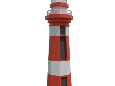 Lighthouse Free low-poly 3D model purchase
