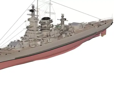 WW2 GERMAN NAVY CRUISER 3D model
