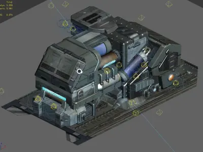 Machinery - Spacecraft - Functional Objects 015 3D model