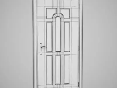 CGAxis Door 3D model 4
