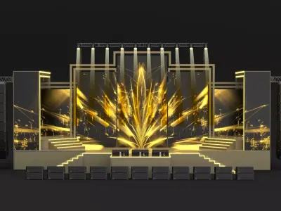 Concert Stage 11 3D model purchase