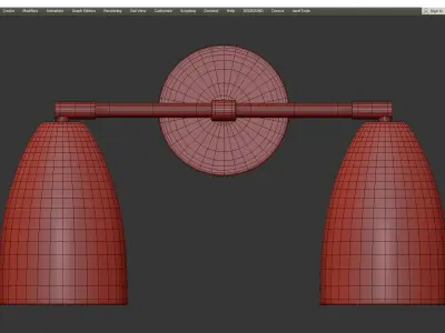 RENSE sconce Low-poly 3D model