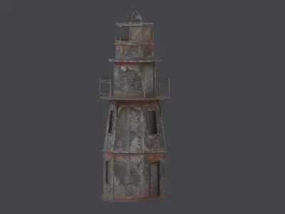 Light House Low-poly 3D model