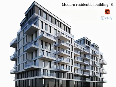Residential and commercial buildings set-2 3D Model Pack