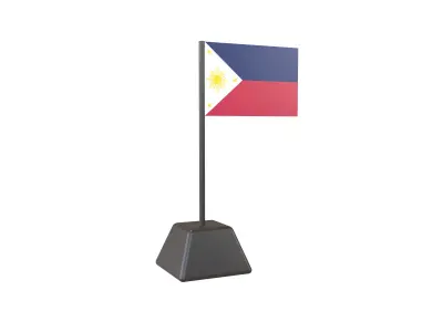 Flag of the Philippines 1919 v1 001 Low-poly 3D model