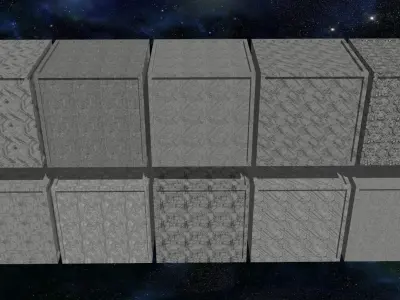 40 Seamless Sci-fi Patterns - INTERSECTING Texture