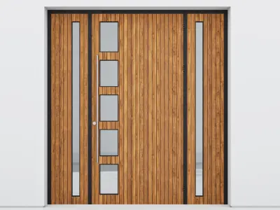 Aluminium door 93 3D model