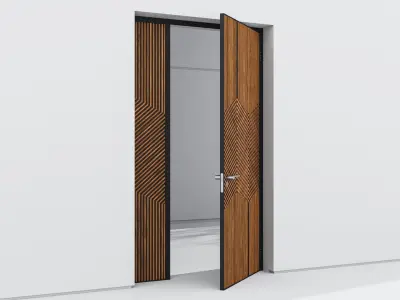 Aluminium door 121 3D model