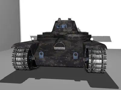 swedish tank L601 3D model