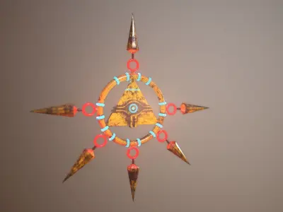 gama Props gameking Wisdom Millennium Wheel Low-poly 3D model