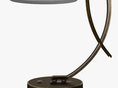 Eclipse Drum Shade Table Lamp 3D model