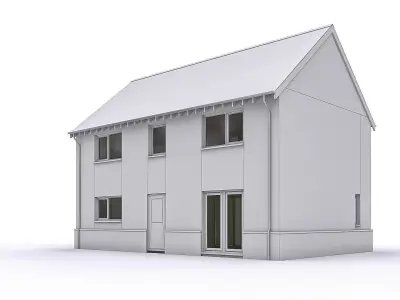 Townhouse 10 Low-poly 3D model