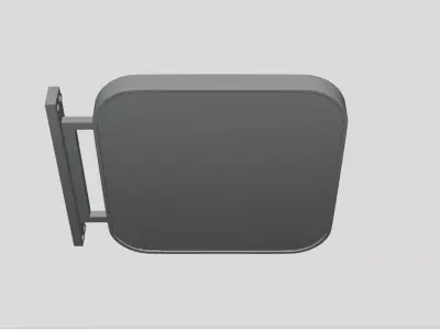 Signboard - Geometry Only No Textures No Materials 3D model