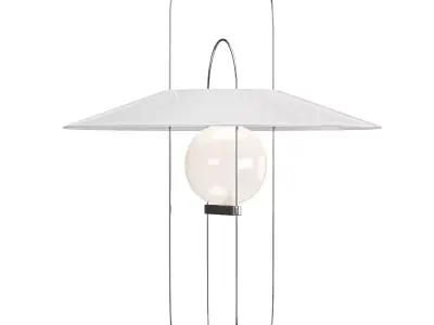 Setareh Medium Glass Table Lamp 3D model