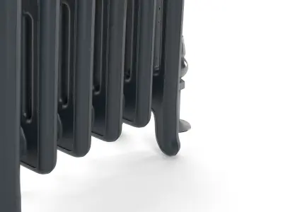 Neo-classic cast iron radiator heater 3D model
