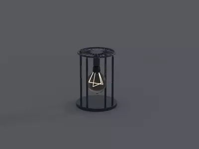 incandescent table lamp 3D model