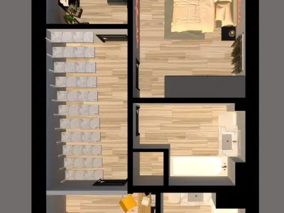 3d floor plan 3D model