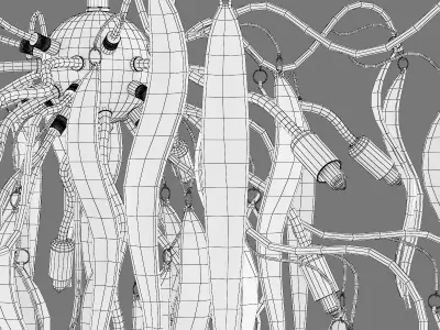 792124 Mocco Lightstar Chandelier 3D model