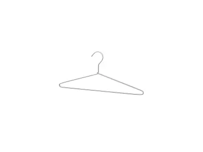 Hanger v1 001 Low-poly 3D model