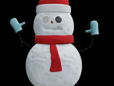 Scary Snowman 3D model
