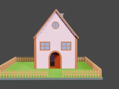 wooden 3D model