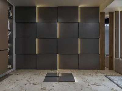 Wall decorative light 3d panel  Free 3D model