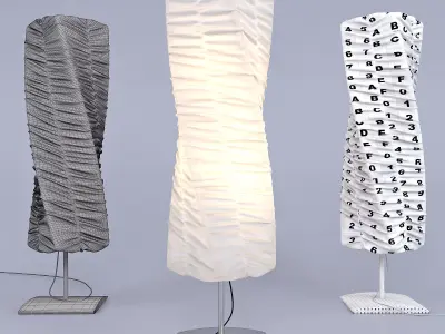 Set of floor lamps 3D model
