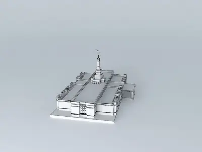 LDS. TEMPLO MORMON, OAXACA, OAX. MEXICO, 74th. operating temple Free 3D model