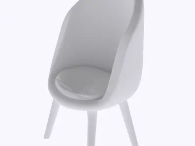 miniature Oval living room chair  3D print model