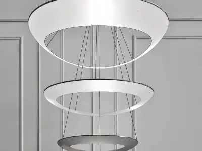 Minitallux circular chandelier 3D model