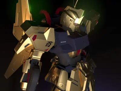 Hakushiki gundam 3D model